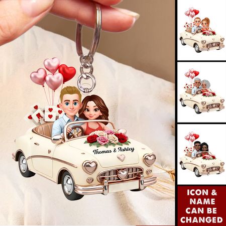 Nuestro viaje sigue en-llavero personalizado-regalo de San Valentín para él, para ella, para pareja