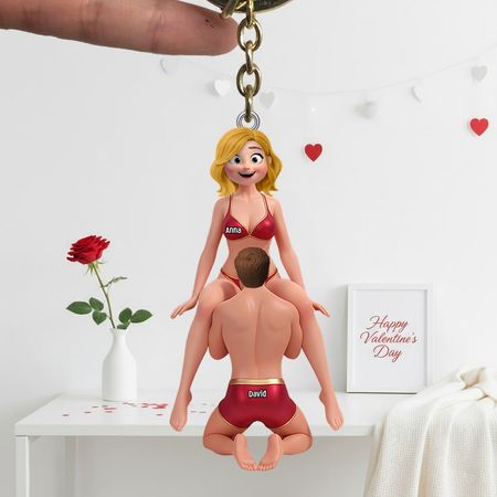 Playful Partners acrílico llavero-regalo personalizado para parejas