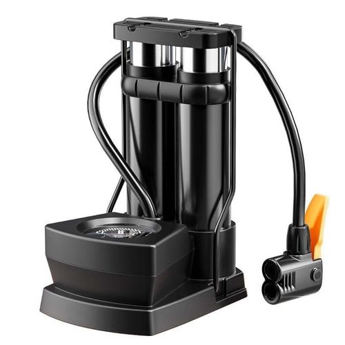 Foot double cylinder air pump, bicycle floor pump, ball air pump, bicycle motorcycle and inflatable bed pillow and swimming supplies