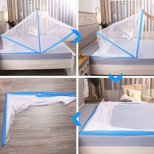 Pop-Up Folding Mosquito Net for Bed – Instant Protection, Zero Setup