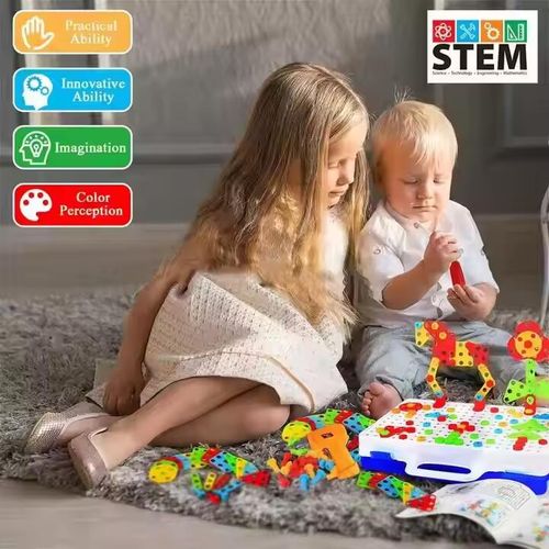 💝 Children's Educational Toy💝Creative Mosaic Drill Set
