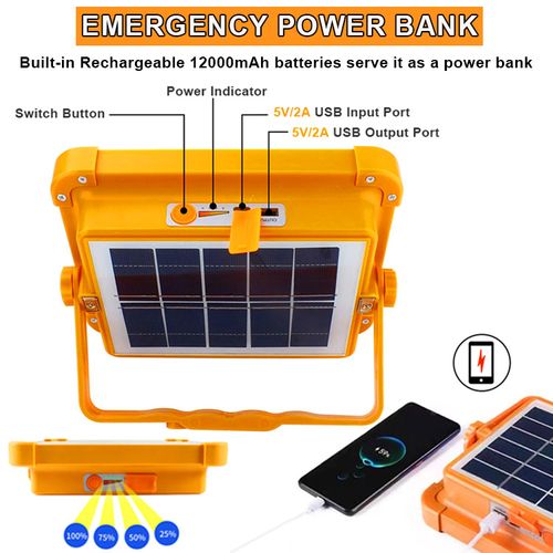 Solar Portable LED Flood Light