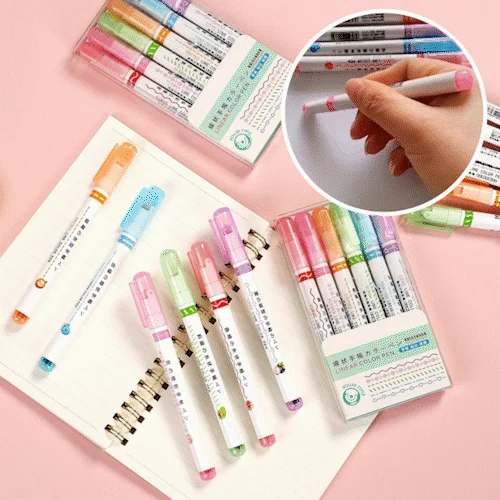 🌈Curve Highlighter Pen-Buy ONE get TWO sets