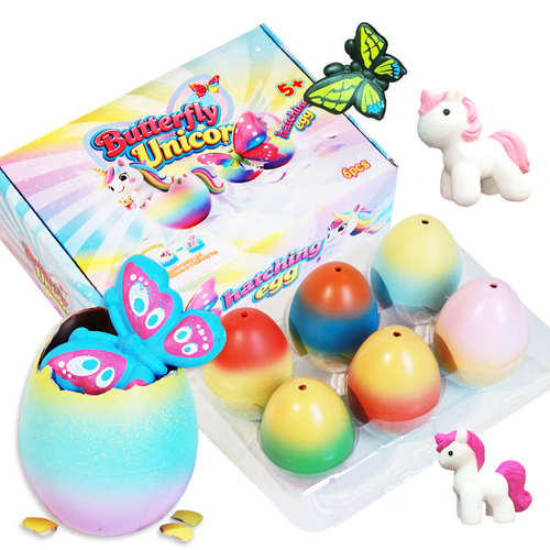 6-Pack Magical Hatching Unicorn Eggs