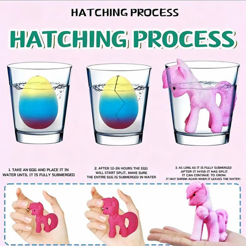 6-Pack Magical Hatching Unicorn Eggs