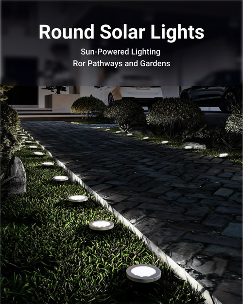 Solar Ground Lights Outdoor Waterproof LED Pathway Lights
