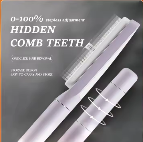 Rotating lifting hair comb one-button cleaning telescopic massage comb air cushion airbag comb ladies anti-static hair comb wholesale