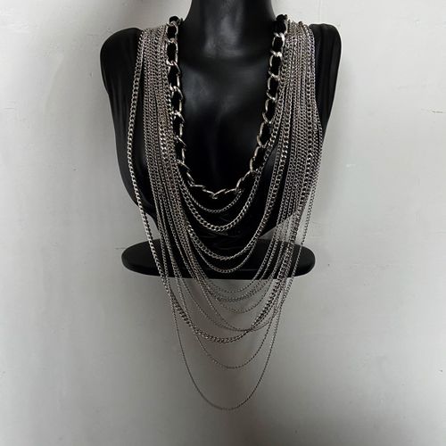 Fashion hot girl sexy chain multi-layered necklace niche hip-hop clavicle chain
