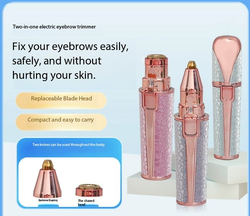 Electric eyebrow trimmer multifunctional package portable shaving instrument