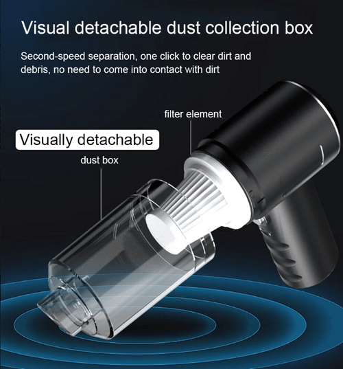 High-power car vacuum cleaner wireless super suction dual-use mini handheld portable dust collector
