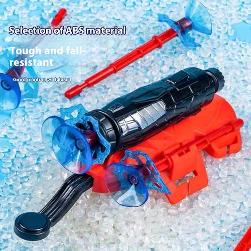 Spider launcher toy hero man wear wrist suction cup launcher soft bullet black technology spinning toy