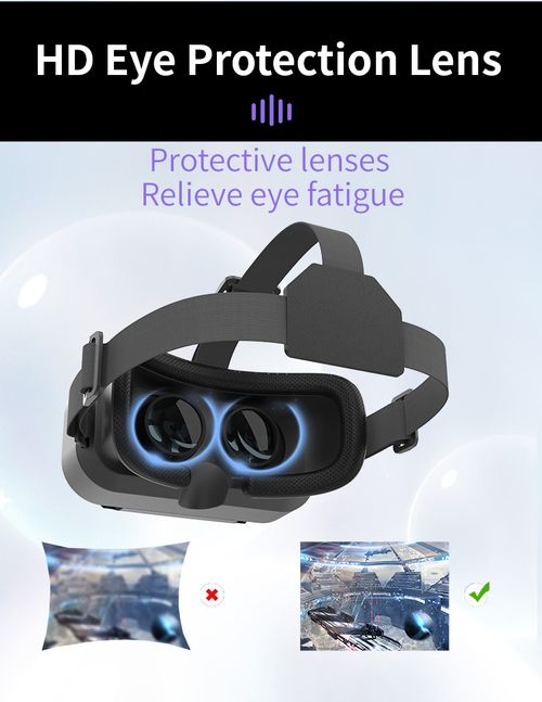 VRSHINECON Virtual Reality Headset - 3D VR Glasses for Smartphone Movies & Gaming