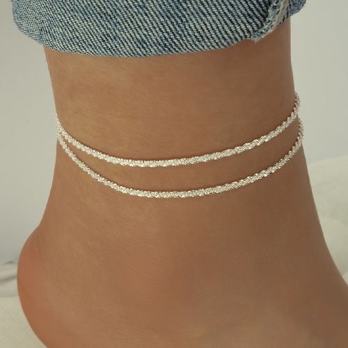 Bohemian beach style silver-plated anklet8.30