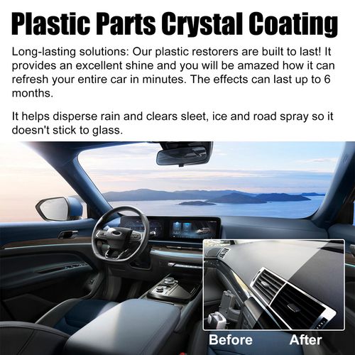 Professional Plastic Renewal Coating - Car Interior Cleaning & Anti-Dust Dashboard/Seats Gloss Protection