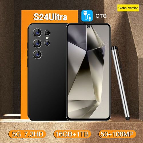 Smartphone 16+1TB Android 7.3-inch large screen black model