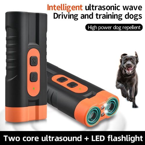 LED Ultrasonic Bark Stopper Rechargeable Handheld Pet Training Device
