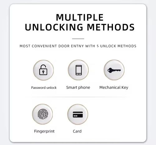 Q7 Fingerprint Smart Lock - Keyless Entry Ball Lock Replacement with Digital Code & Advanced Security