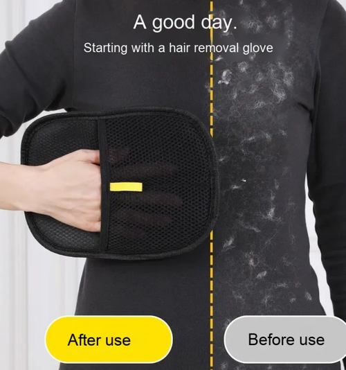 Pet static hair removal gloves