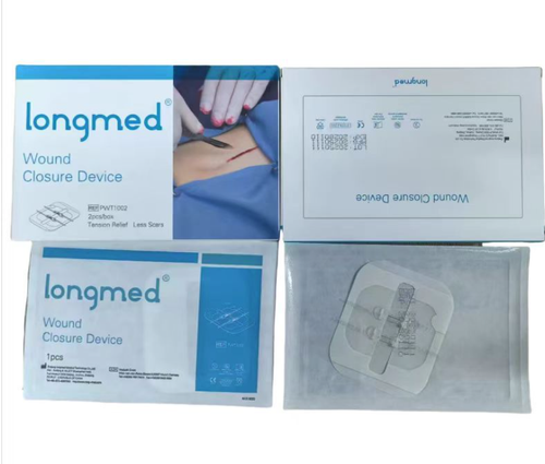 Medical elastic bandage tape wound patch skin tension reducer zipper bandage