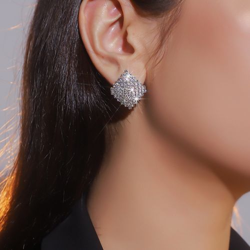 Personalized and elegant diamond-shaped geometric earrings for women, all-match earrings