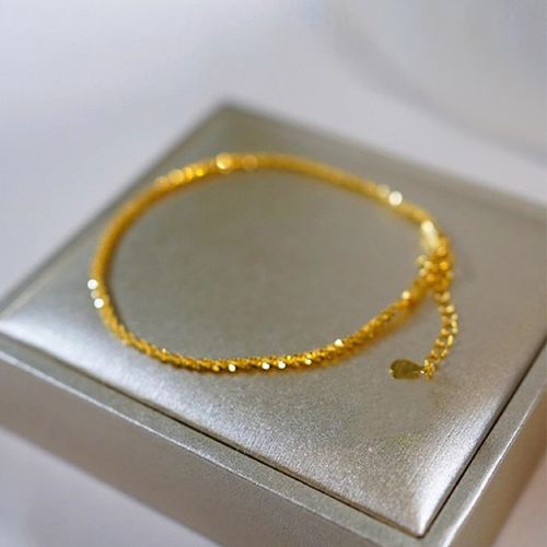Titanium steel fashion broken gold bracelet women's light luxury simple bracelet ins exquisite all-match hand jewelry