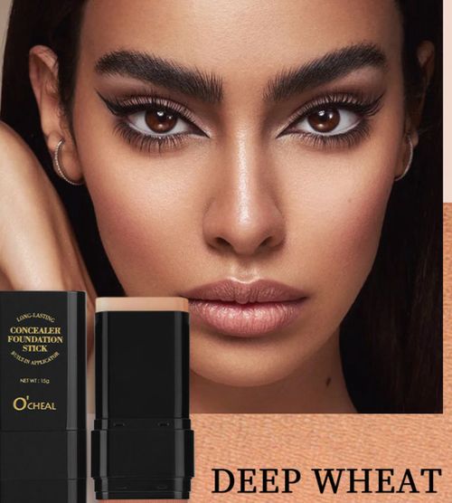 Makeup concealer and makeup-resistant liquid foundation powder puff brush + solid foundation cream two-in-one