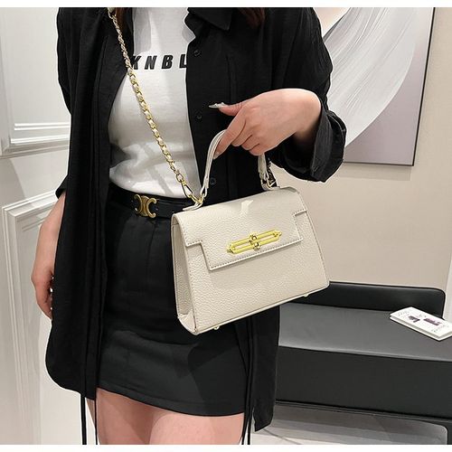 Simple hand-held Kelly bag women's 2025 new high-end retro fashion commuter shoulder messenger bag