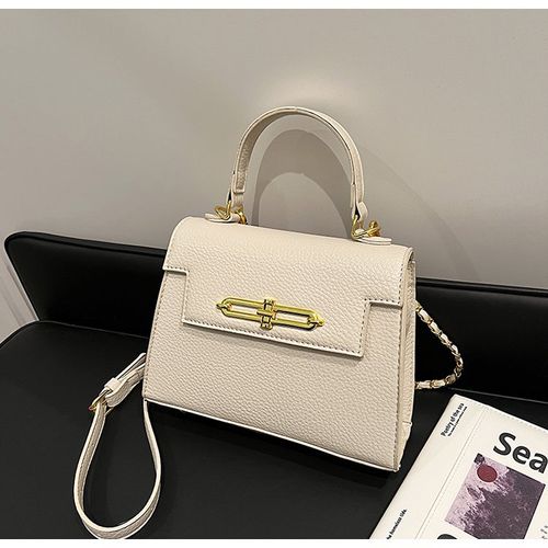 Simple hand-held Kelly bag women's 2025 new high-end retro fashion commuter shoulder messenger bag
