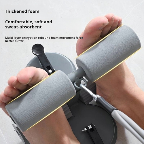 Sit-up assist device for abdominal muscle training for men and women with simple adjustment suction cup type holder for home abdominal training