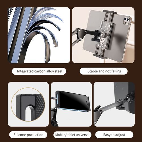 Flexible Arms Hidden Bed Lazy Mobile Phone Tablet Holder Universal Desktop Adjustable Tablet PC Stands