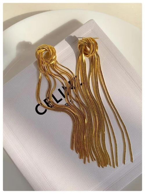 JY Fashion Earring Metal Style Long Tassel Earrings for Women Personality Tassel Earrings Jewelry for Women