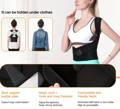 Adult back correction belt with keel for anti-hunchback posture correction