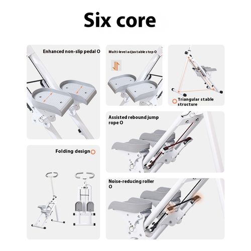 Home multi-function stair climbing machine indoor stair exercise foldable stepper climbing machine slope climbing machine fitness equipment