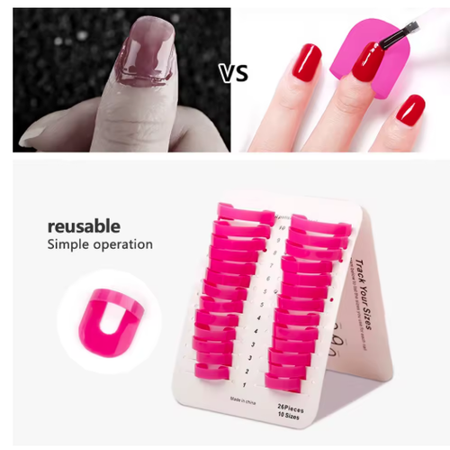 Nail Polish Guard Clips - Anti-Smudge Tools for French Gradient & Stamp Manicures