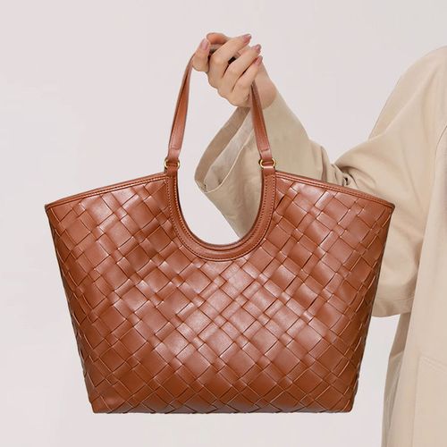 2025 New Trendy Lady High Quality Luxury Vintage Handwoven PU Leather Shoulder Bag Handbags for Women