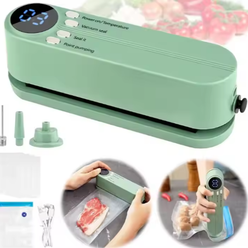 Wireless fully automatic vacuum sealer household small portable food packaging laminator fresh-keeping machine mini