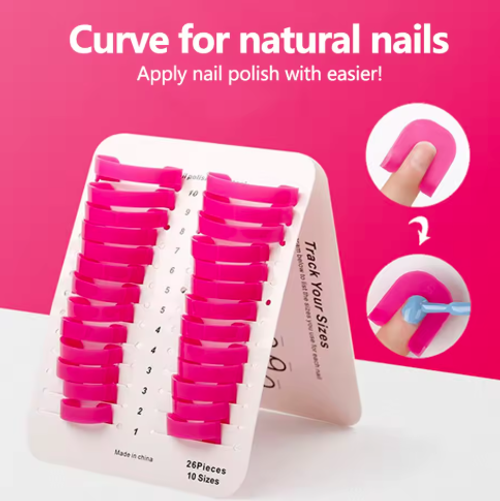 Nail Polish Guard Clips - Anti-Smudge Tools for French Gradient & Stamp Manicures