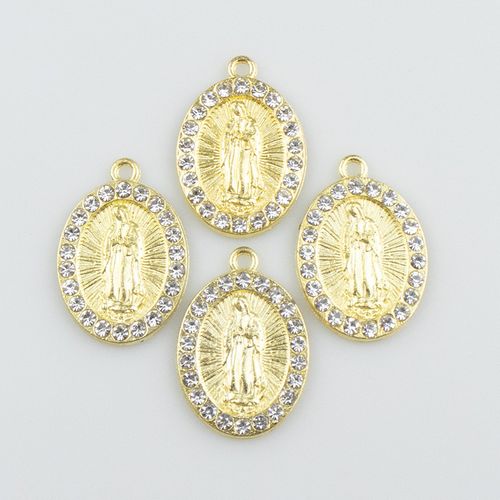 Fashionable gold rhinestone pendant necklace accessories