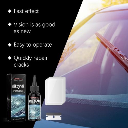 Professional Windshield Repair Kit - Car Glass Crack & Scratch Filling Liquid for DIY Fix