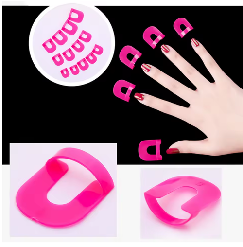 Nail Polish Guard Clips - Anti-Smudge Tools for French Gradient & Stamp Manicures