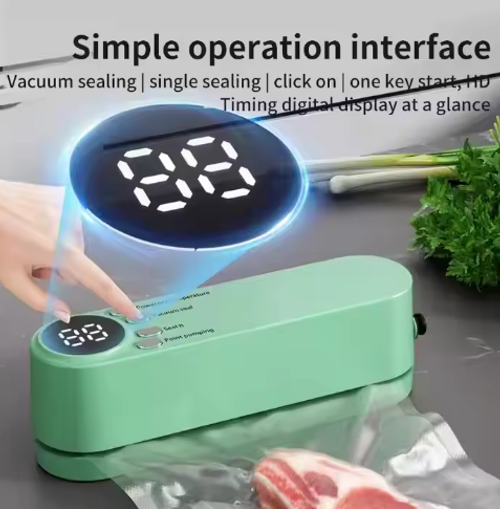 Wireless fully automatic vacuum sealer household small portable food packaging laminator fresh-keeping machine mini