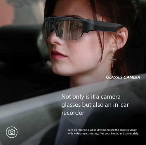 Smart Camera Glasses - Stable HD Recording for Driving & Sports with Bluetooth