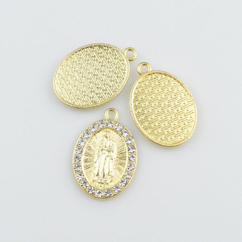 Fashionable gold rhinestone pendant necklace accessories