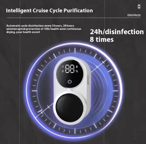 New double toothbrush sterilizer UV intelligent sterilization air drying wall-mounted punch-free electric toothbrush storage