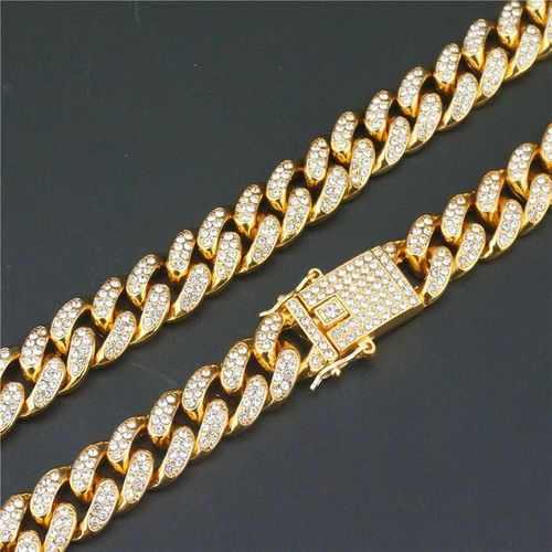 Diamond-studded thorn short thorn Cuban bracelet Domineering and exaggerated full diamond bracelet