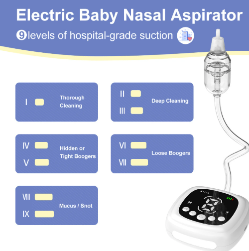 Electric nasal aspirator baby products household children's nasal cleaning instrument to clean baby's nose cleaner