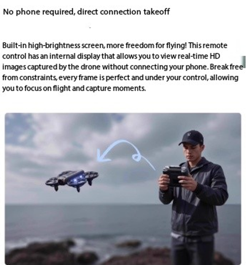 4DRC V53 Obstacle Avoidance Drone with Screen - Professional Aerial Photography Quadcopter