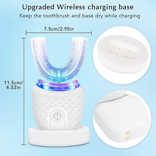 Rechargeable electric toothbrush with ultrasonic sweeping and rotating function