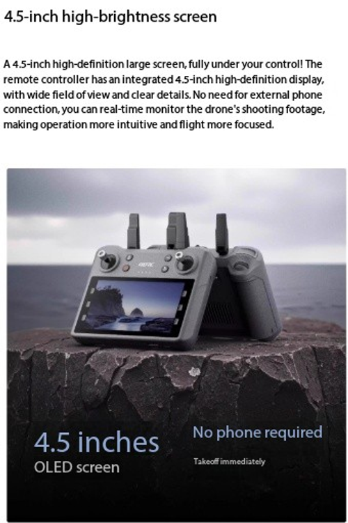 4DRC V53 Obstacle Avoidance Drone with Screen - Professional Aerial Photography Quadcopter