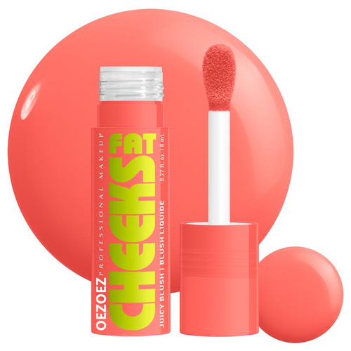 NYX PROFESSIONAL MAKEUP Fat Cheeks Liquid Blush, Buildable, Dewy Blush with Long-Lasting 12HR Wear - Papaya Plump (Soft Rose)